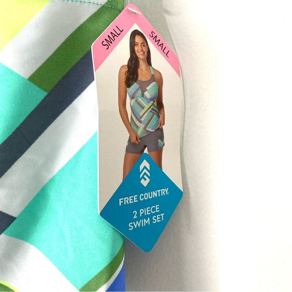 Free Country Striped Tankini NWT - Picture 3 of 10